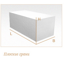 Газобетонный блок ГРАС D600, B3.5, 600x250x450 мм