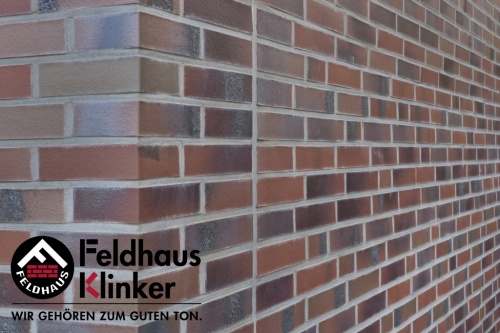 Кирпич клинкерный пустотелый Feldhaus Klinker K560 carbona ardor colori, 240*115*52 мм